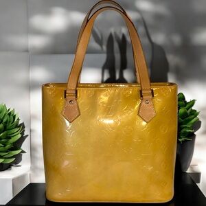 Louis Vuitton Monogram Noisette Vernis Houston Tote & Box with COA Vintage